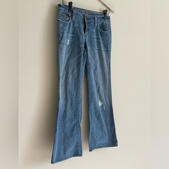 American Eagle Boyfriend Wide Leg Jeans – Women’s Size 0 - Picture 3 of 10